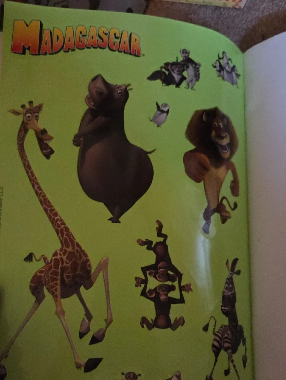 Scholastic Madagascar Play-Along Sticker Storybook - Rare. New